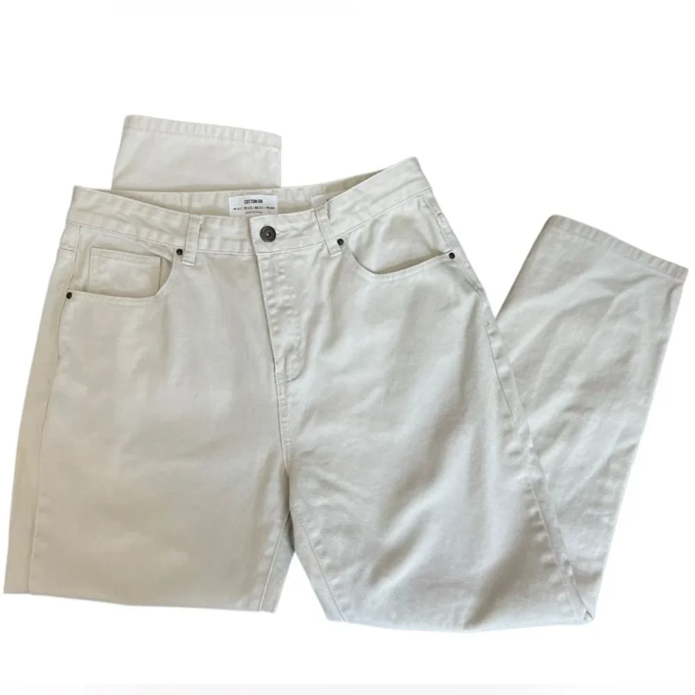 Cotton On Original Straight Mom jeans Vintage White Size 10